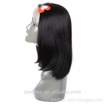 8-26inch human hair short bob lace front wig Virgin Brazilian Straight Glueless human hair full lace wig with baby hair